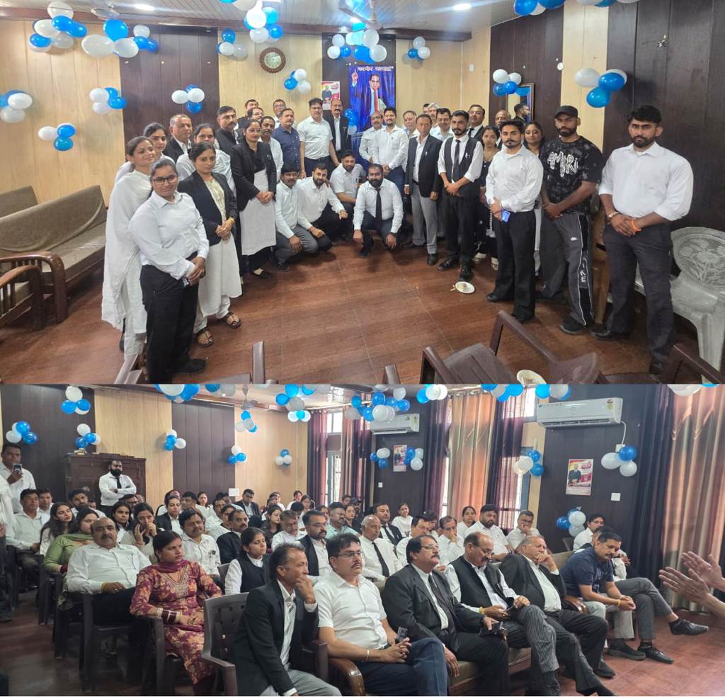 बार एसोसिएशन ऊना ने डॉ भीमराव अंबेडकर की 135वीं जयंती पर दी भावभीनी श्रद्धांजलि